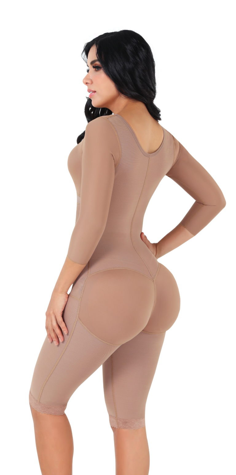 Long Bodyshaper with Brassier and Sleeves